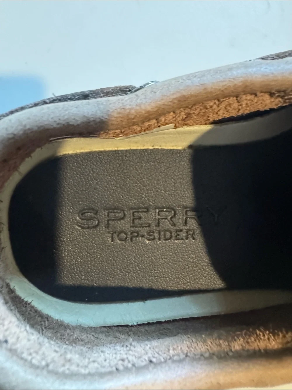 Sperry Top-Sider Toddler Brown Leather Boat Shoe with Hook-and-Loop Strap